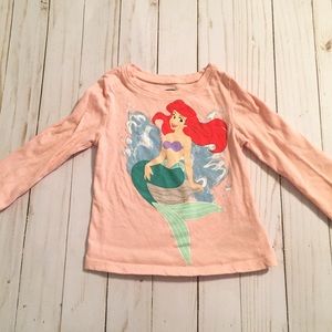 Pink Little Mermaid Disney Ariel Baby Girl Shirt